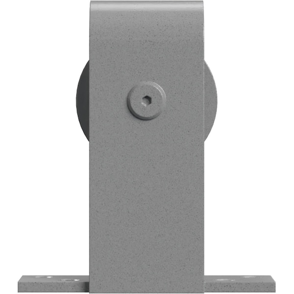 Ekena Millwork Premium J-Top Mount Roller Hanger w/ Bolts for Barn Door for 1 3/8" to 2 1/4" Doors, Flint Gray GB60010RFG - main